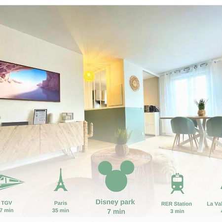 L'Organik Disney 7 Min Gare 5 Min Parking Prive Chessy  Eksteriør billede
